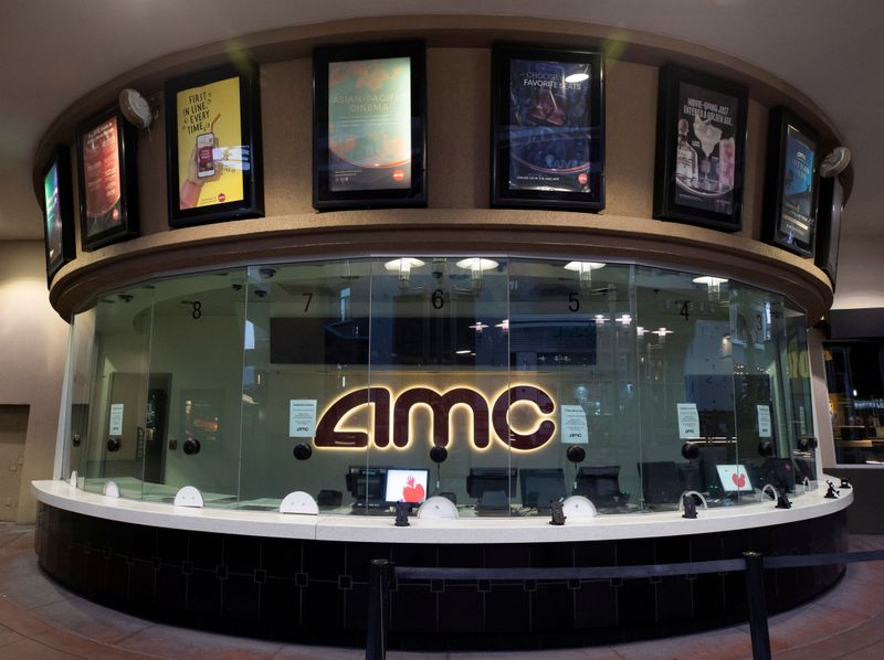 &copy; Reuters. FOTO DE ARCHIVO: La taquilla de ventas de un cine de la cadena AMC en  Burbank