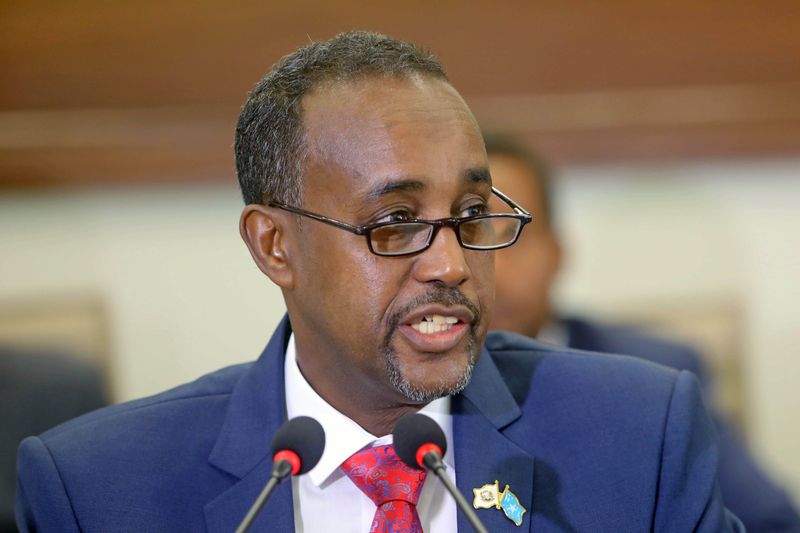 &copy; Reuters. Mohamed Hussein Roble named as Somalia&apos;s prime minister