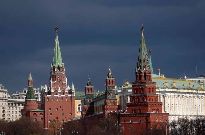 &copy; Reuters. Vista do Kremlin em Moscou