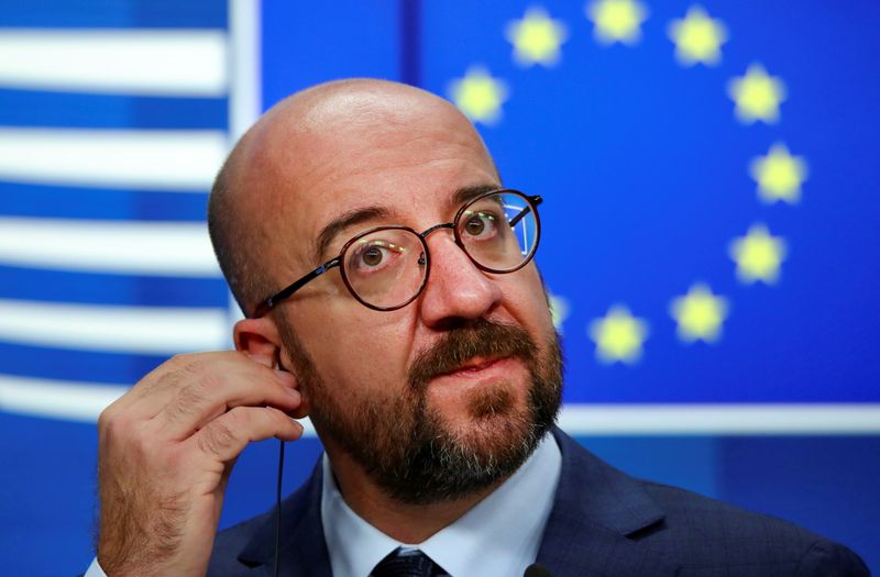 &copy; Reuters. FILE PHOTO: Presser after EU summit in Brussels