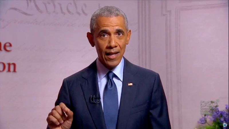 &copy; Reuters. Ex-presidente dos EUA Barack Obama discursa na Convenção Nacional do Partido Democrata