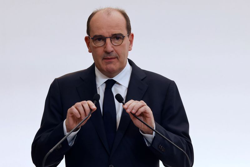 © Reuters. CASTEX À BRUXELLES POUR ÉVOQUER LA LUTTE CONTRE LA HAINE EN LIGNE