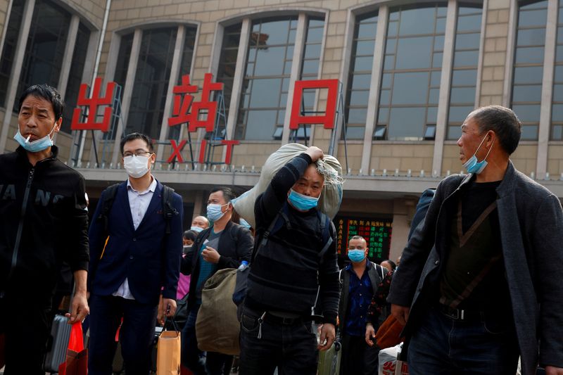 &copy; Reuters. Outbreak of the coronavirus disease (COVID-19) in Beijing