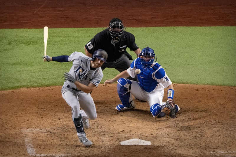 © Reuters. MLB: World Series-Tampa Bay Rays at Los Angeles Dodgers