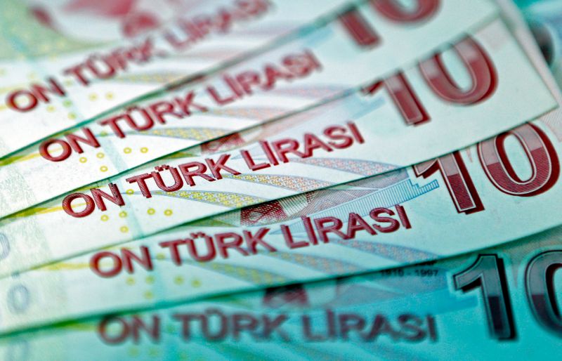 &copy; Reuters. الليرة التركية تتراجع قبل قرار للبنك المركزي
