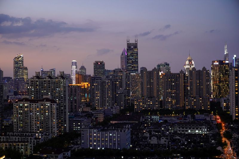 © Reuters. A general view of buildings in Shanghai