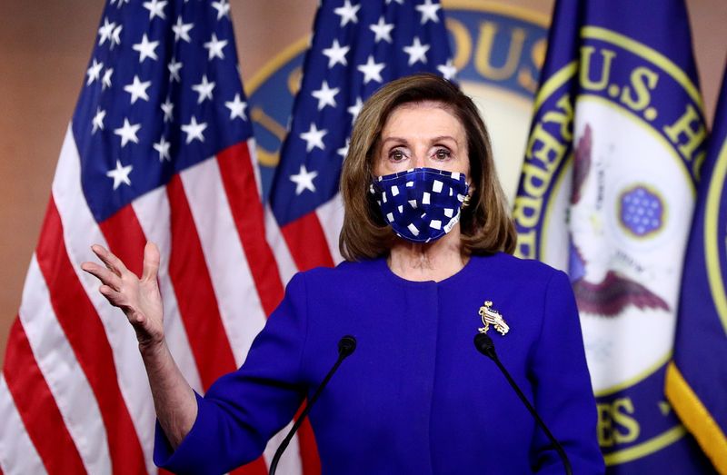 &copy; Reuters. U.S. House Speaker Pelosi holdsnews conference on Capitol Hill in Washington