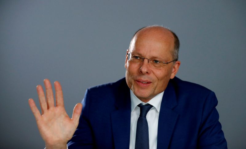 &copy; Reuters. FILE PHOTO: Peter Beyer, Coordinator of Transatlantic Cooperation in the Field of Intersocietal Relations, Cultural and Information Policy for the German government speaks during an interview with Reuters in Berlin