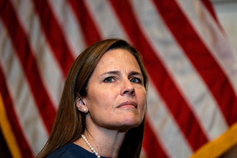 &copy; Reuters. Juíza Amy Coney Barrett, em Washington