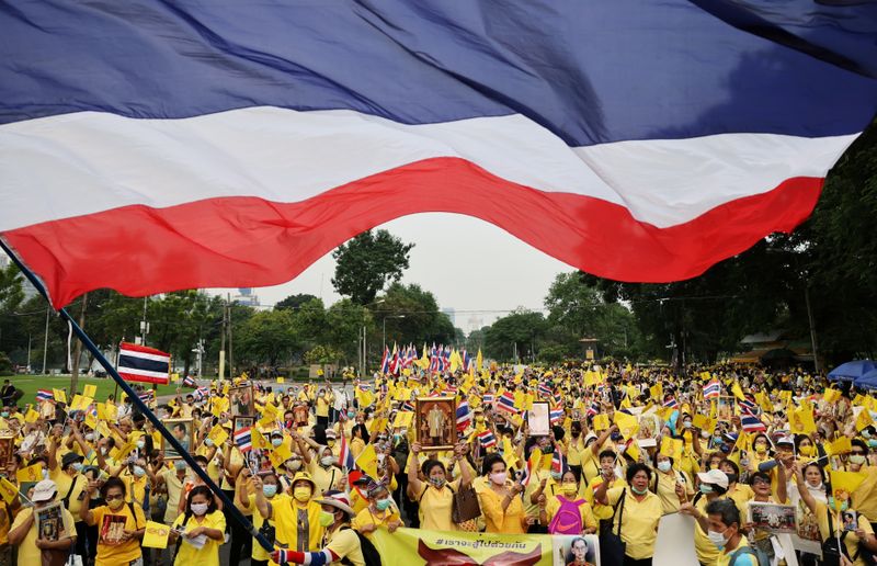 &copy; Reuters. Event to support the monarchy in Bangkok