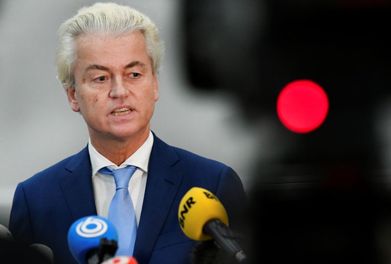 &copy; Reuters. Verdict in Dutch politician Wilders&apos; appeal against discrimination conviction