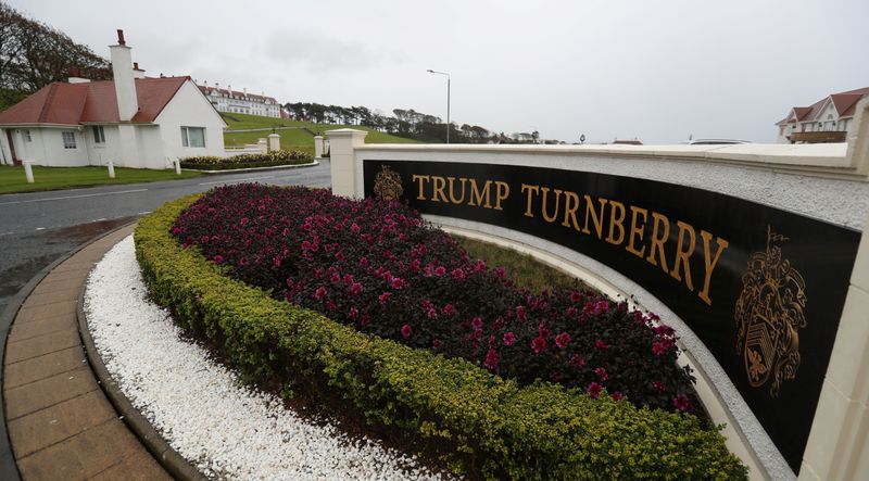 &copy; Reuters. A view of the hotel at the Trump Turnberry Golf Resort Turnberry, Scotland