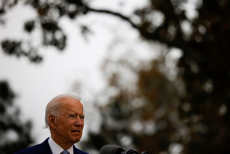 &copy; Reuters. Democratic U.S. presidential nominee Biden campaigns in Georgia