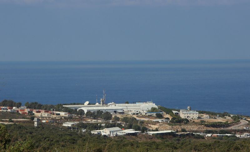 © Reuters. عقد جولة ثانية من المحادثات بين إسرائيل ولبنان بشأن الحدود البحرية