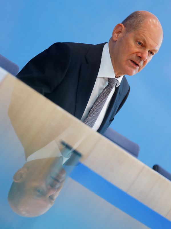 &copy; Reuters. Ministro das Finanças alemão, Olaf Scholz