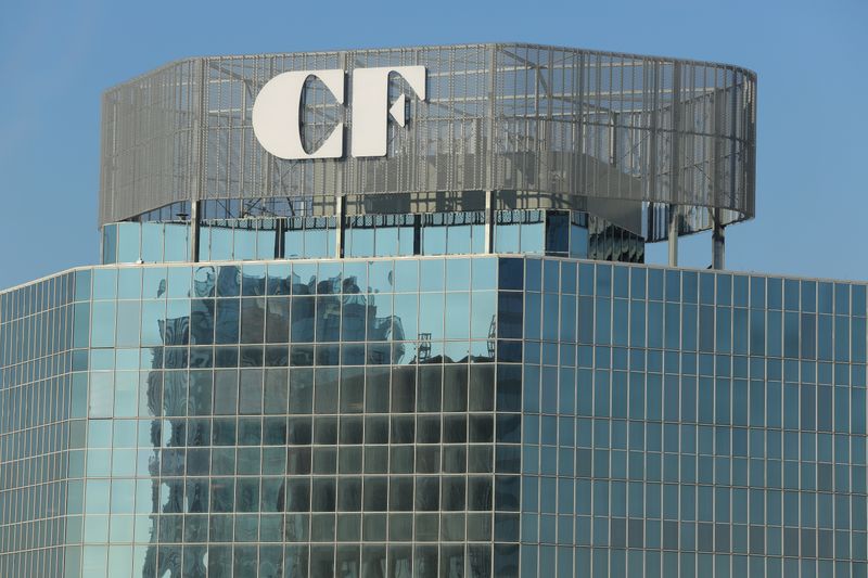 &copy; Reuters. FILE PHOTO: The logo of Cadillac Fairview property management company is seen above their headquarters in Toronto