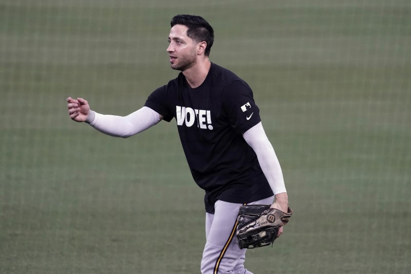 &copy; Reuters. FILE PHOTO: MLB: NL Wild Card-Milwaukee Brewers Workouts