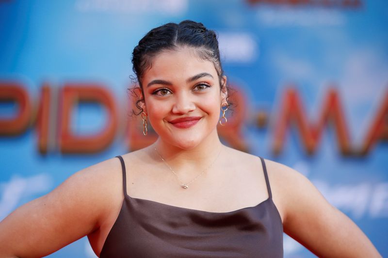 &copy; Reuters. U.S. Olympic gymnast Laurie Hernandez poses at the World Premiere of Marvel Studios&apos; &quot;Spider-man: Far From Home&quot; in Los Angeles,