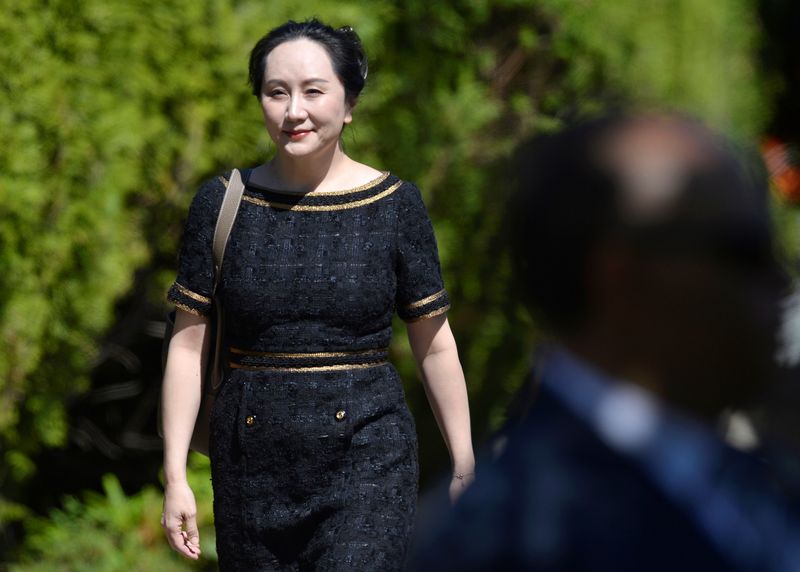 &copy; Reuters. Huawei Technologies Chief Financial Officer Meng Wanzhou leaves her home to attend a court hearing in Vancouver