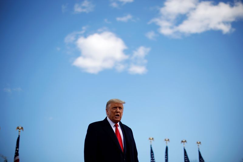 &copy; Reuters. U.S. President Donald Trump attends campaign events in Pennsylvania