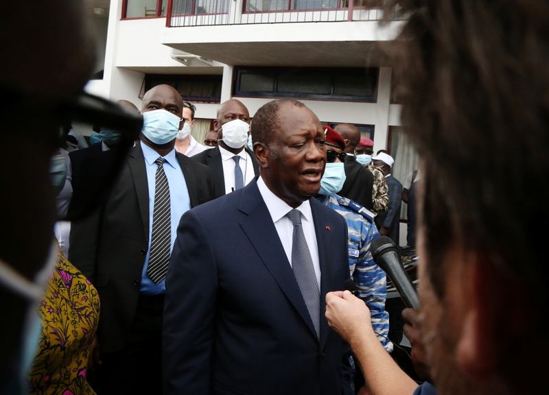 &copy; Reuters. مقتل خمسة على الأقل في اشتباكات خلال انتخابات ساحل العاج