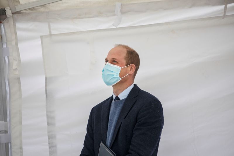 &copy; Reuters. Britain&apos;s Prince William attends a groundbreaking ceremony at The Royal Marsden in Surrey