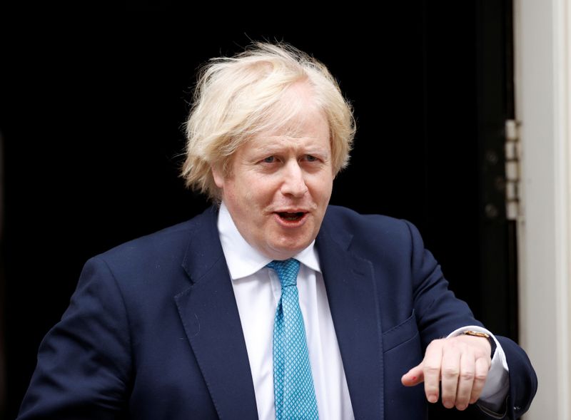 &copy; Reuters. Boris Johnson leaves Downing Street