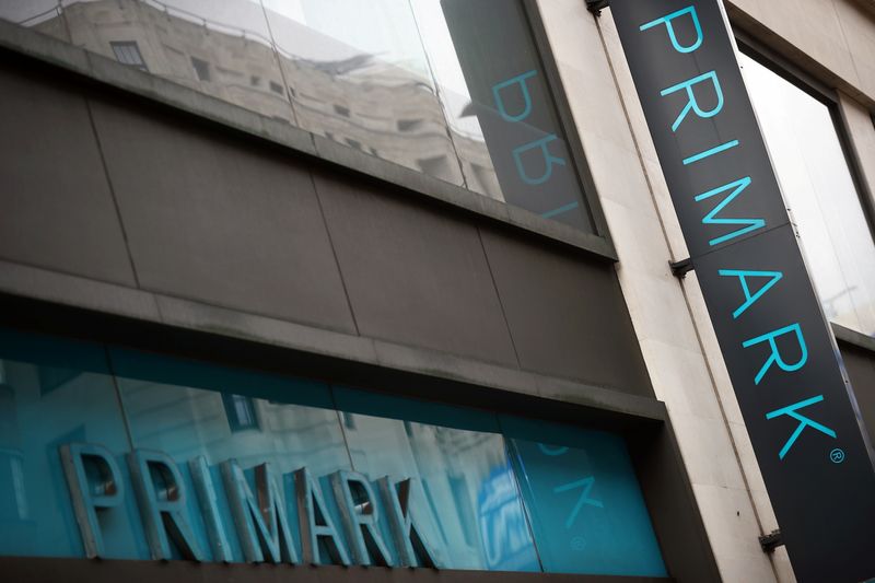 &copy; Reuters. Signage is displayed outside a Primark store at the Oxford Street, in London