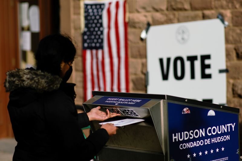 &copy; Reuters. 2020 U.S. presidential election in Hoboken