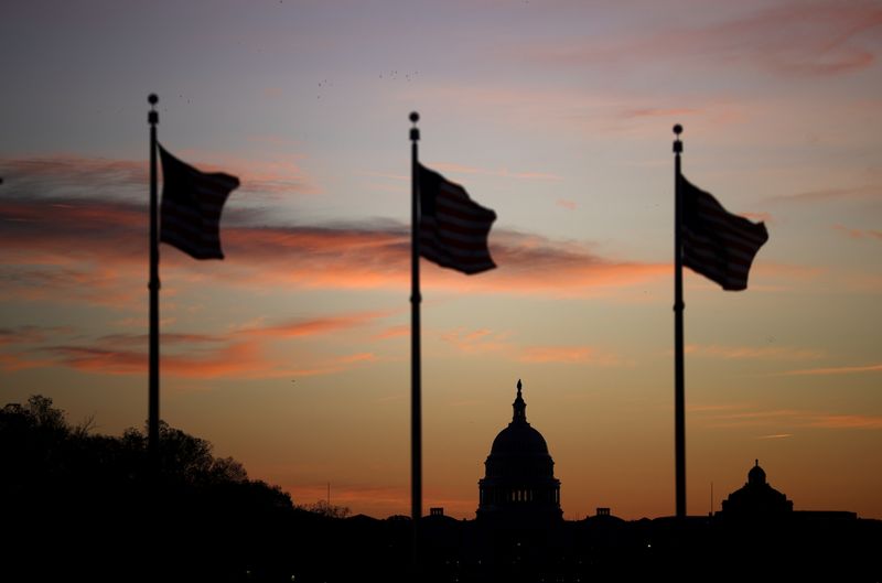 &copy; Reuters. The U.S. Capitol is seen at sunrise during the election day, in Washington