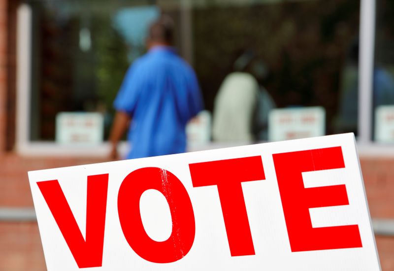 &copy; Reuters. FILE PHOTO: Polling place on election day in Durham, North Carolina