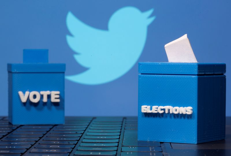 &copy; Reuters. ツイッター、ＡＰ通信装い米選挙速報流した偽アカウントを停止