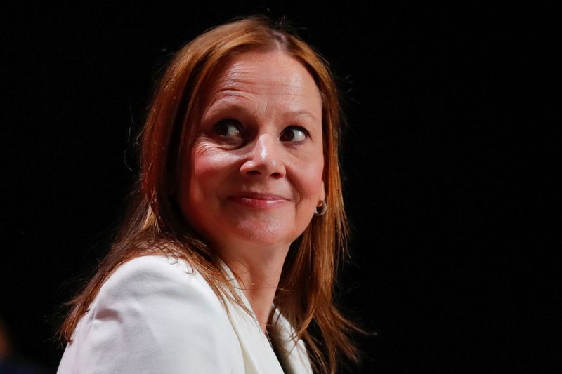 © Reuters. FILE PHOTO: Mary Barra, chair and CEO of General Motors