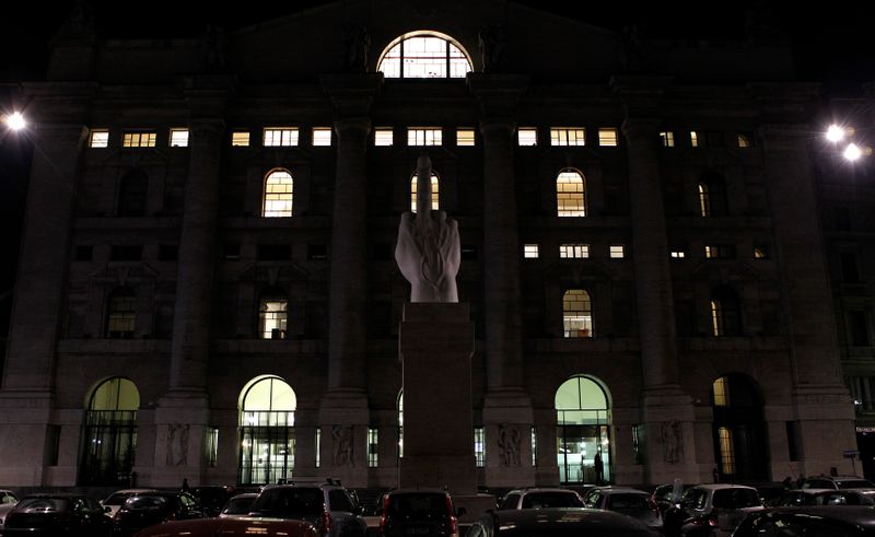 &copy; Reuters. L&apos;ingresso alla Borsa di Milano