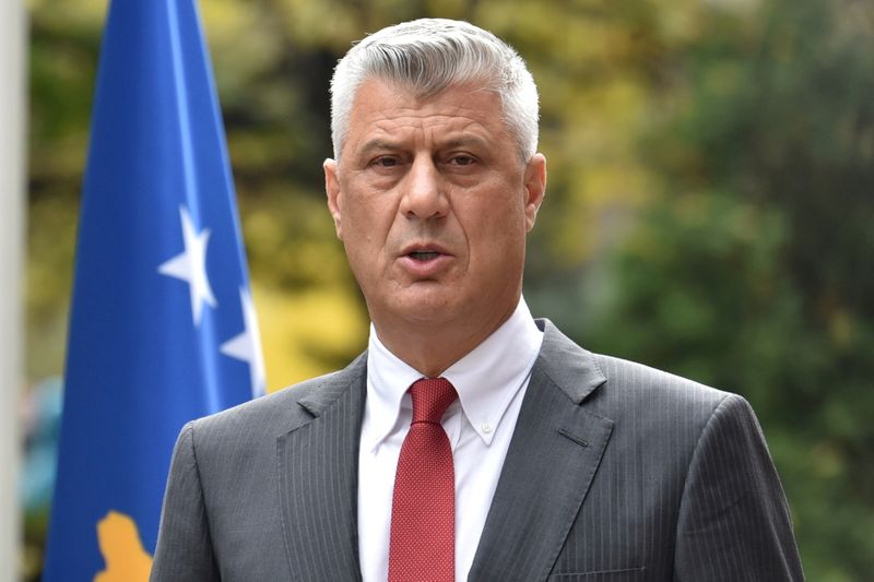 &copy; Reuters. رئيس كوسوفو السابق يواجه قضاة جرائم الحرب يوم الاثنين
