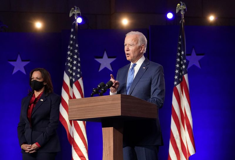 © Reuters. O democrata Joe Biden em Delaware