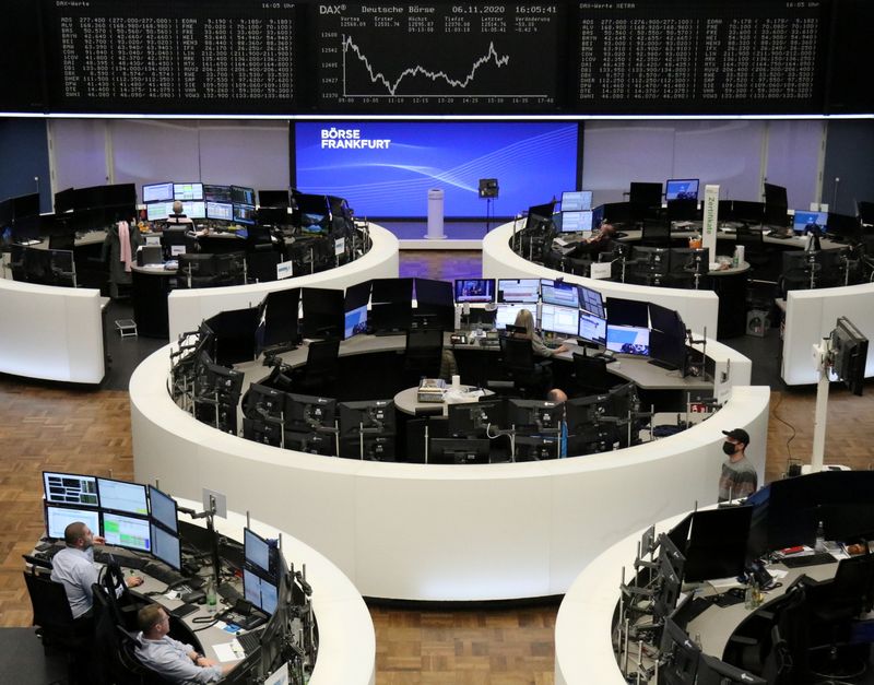&copy; Reuters. الأسهم الأوروبية تقفز بعد فوز بايدن في الانتخابات الأمريكية