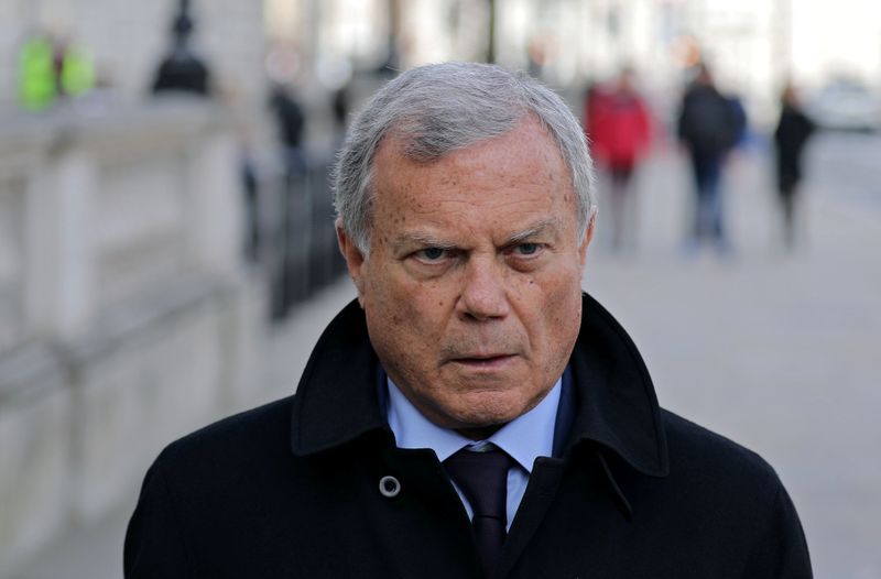 &copy; Reuters. Sir Martin Sorrell walks down Whitehall, as a meeting takes place addressing the government&apos;s response to the coronavirus outbreak, at Cabinet Office in London