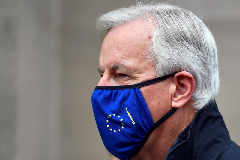 &copy; Reuters. EU chief Brexit negotiator Michel Barnier is seen in London