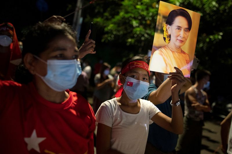 &copy; Reuters. حزب سو كي يعلن فوزه في الانتخابات العامة بميانمار