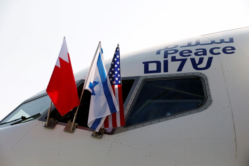 © Reuters. وكالة: البحرين توافق على مذكرة تفاهم مع إسرائيل بشأن الخدمات الجوية