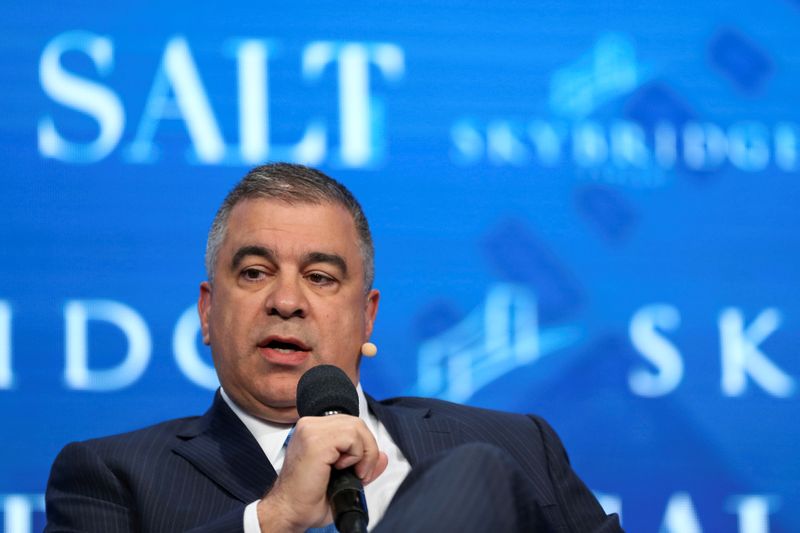 &copy; Reuters. FILE PHOTO: David Bossie, Donald Trump&apos;s deputy campaign manager and political activist, speaks during the SALT conference in Las Vegas