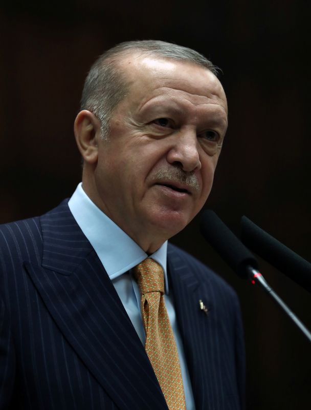 &copy; Reuters. أردوغان: تركيا تكافح فخ ارتفاع الفائدة والتضخم وسعر الصرف