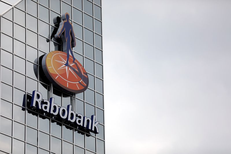 &copy; Reuters. The Rabobank logo is seen at its headquarters in Utrecht
