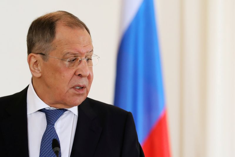 &copy; Reuters. Ministro das Relações Exteriores da Rússia, Sergei Lavrov, em Atenas