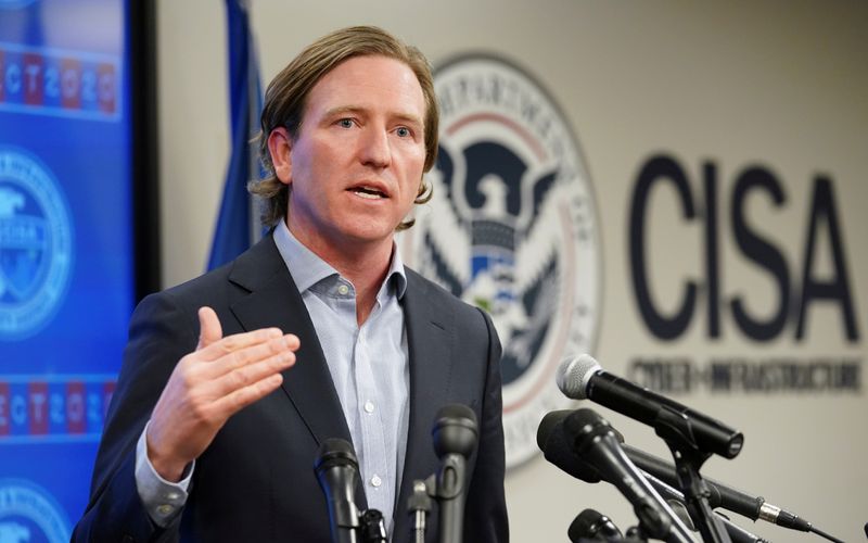 &copy; Reuters. CISA Director Krebs speaks at CISA&apos;s Election Day Operation Center in Arlington, Virginia