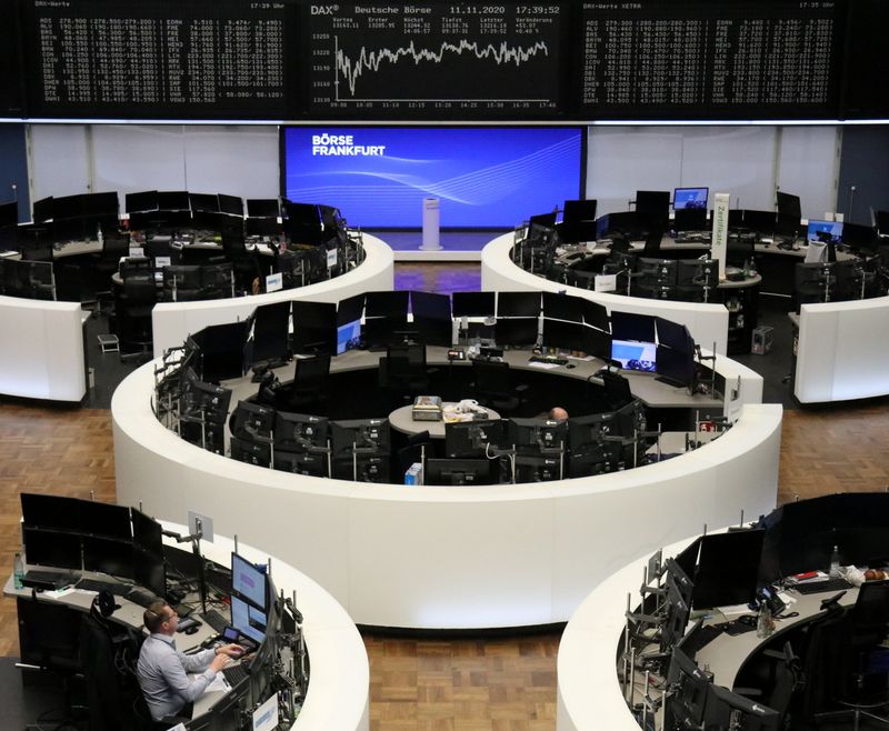 &copy; Reuters. The German share price index DAX graph at the stock exchange in Frankfurt