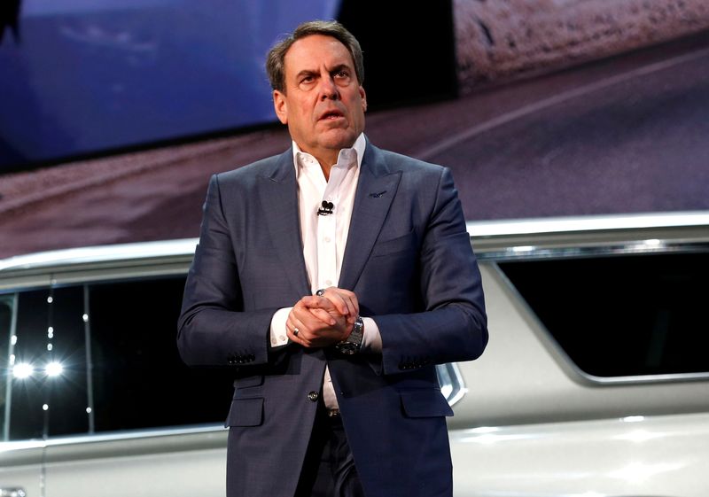 &copy; Reuters. FILE PHOTO: General Motors President Reuss talks about the Chevrolet 2021 Suburban and Tahoe SUVs in Detroit