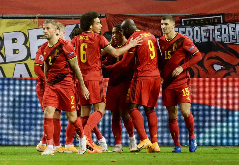 © Reuters. بلجيكا تفوز بسهولة على إنجلترا بعد هدفين مبكرين