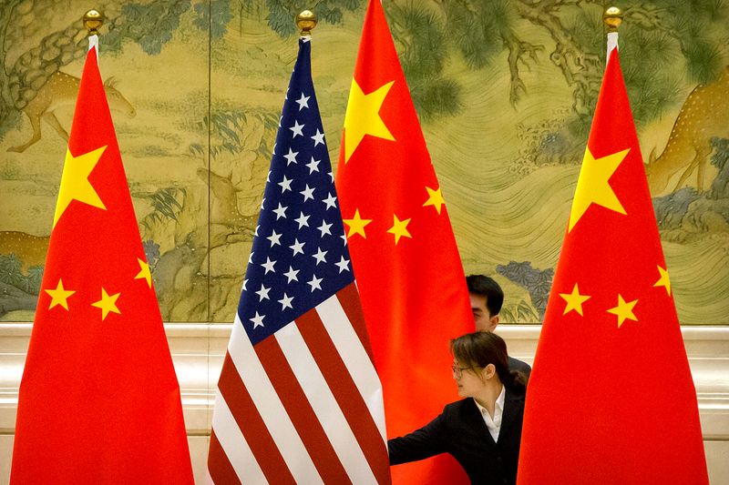 &copy; Reuters. U.S and China trade talks in Beijing